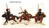 Napoleonic Russian Cossacks in Winter Dress Skirmishing w/ Pistols - Available to Order
