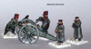 Napoleonic Russian Foot Artillery in Winter Dress Firing 20pdr Unicorn - Available to Order