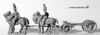 Napoleonic Austrian 4 Horse Foot Artillery Limber, w/ 7pdr Howitzer - Available to Order