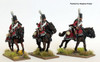 Napoleonic 1806 Prussian Army Hussars in Mirlitons, Shouldered Swords, Galloping - Available to Order