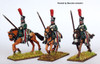 Napoleonic French 1st Eclaireur Regt. (Old Guard) Galloping, Wearing Pelisses, Lances Ready, 1814 - Available to Order