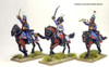 Napoleonic 1806 Prussian Army Hussar Command in Milirtons, Wearing Pelisse, Charging - Available to Order