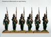 Carlist War Isabelino Infantry Marching Flank Companies, Coatee & Cylindrical Shako - Available to Order