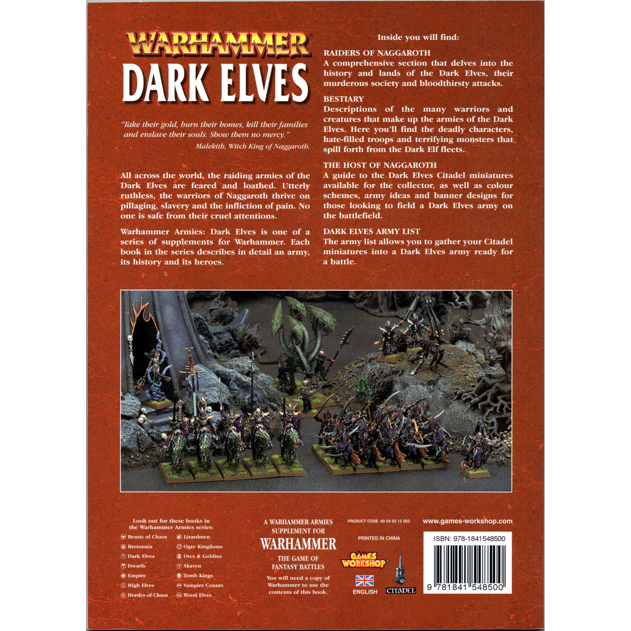 Warhammer Fantasy Dark Elves Army Book (7th) - Pre-owned - Your