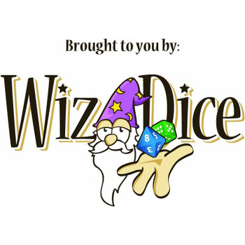 Wiz Dice 7 Piece RPG Polyhedral Marble Dice Set Bundle