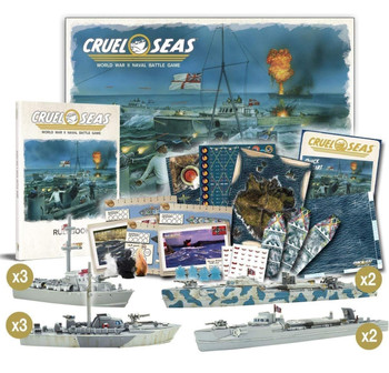 Cruel Seas WWII Naval Battle Game Starter Set