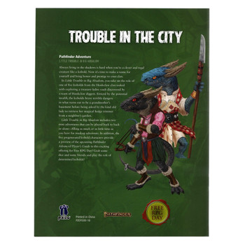 Pathfinder Free RPG Day 2020 Little Trouble in Big Absalom Adventure