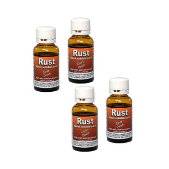 Dirty Down Paints Rust Bundle of 4 (25ml x4) - Water-based Paint for a Highly Realistic Rust Effect - Magic in a Bottle