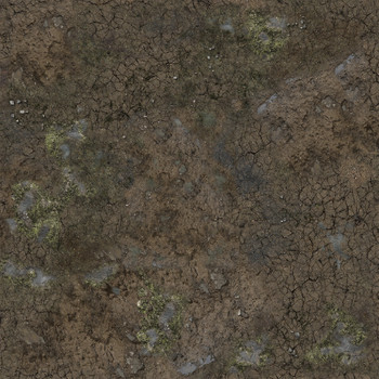 Battle Systems Muddy Streets Gaming Mat 2x2 - Grid