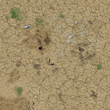 Battle Systems Terrain Desert Wasteland Game Mat 2x2 - Neoprene Playmat for Warhammer, D&D, Frostgrave and More!