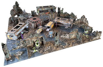 Battle Systems Sci-fi Terrain Trader Encampment Core Set - 28-35mm RPG / Wargames / 40k Necromunda Card Scenery