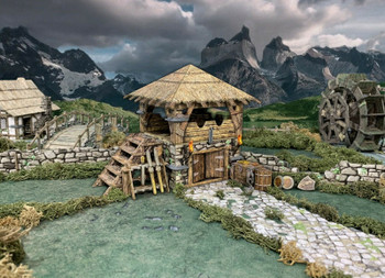 Battle Systems Fantasy Terrain Guard Post - 28-35mm DND D&D RPG Wargames Historical / Fantasy Card Scenery