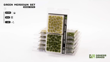 Gamers Grass Green Meadow Set - Basing Tufts for Miniature Games