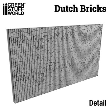 Green Stuff World Textured Rolling Pin - Dutch Bricks 15mm