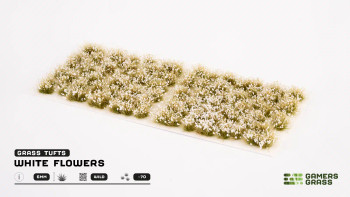 Gamers Grass White Flowers Grass Tufts - Basing Tufts for Miniature Games