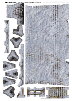 Battle Systems Fantasy Terrain Snow-Covered Roofs