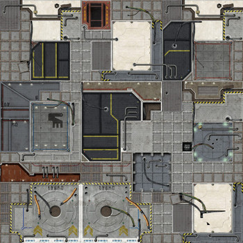 Battle Systems Terrain Galactic Game Mat 2x2 - Neoprene Playmat for 40k, Necromunda, Fallout, Marvel: Crisis Protocol