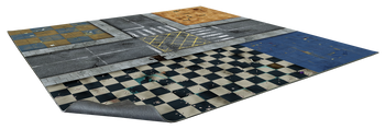 Battle Systems Urban Apocalypse Terrain City Block Game Mat 2x2