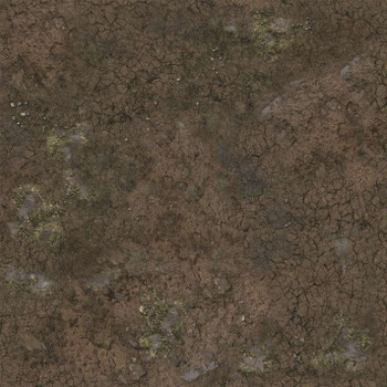 Battle Systems Terrain Muddy Streets Game Mat 2x2 - Neoprene Playmat for Warhammer, D&D, Frostgrave and More!