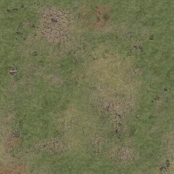 Battle Systems Terrain Grassy Fields Game Mat 3x3 - Neoprene Playmat for Warhammer, D&D, Frostgrave and More!