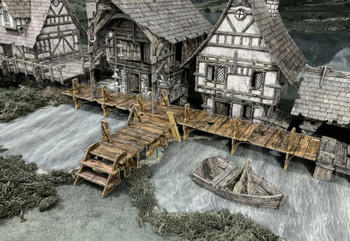 Battle Systems Fantasy Terrain Raised Walkways - 28-35mm DND D&D RPG Wargames Historical / Fantasy Card Scenery