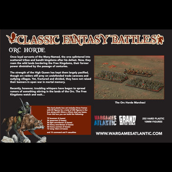 Wargames Atlantic Classic Fantasy: Orc Horde (Grand Battle Scale, 10mm)
