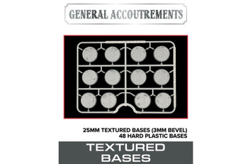Wargames Atlantic General Accoutrements: 25mm Textured Bases