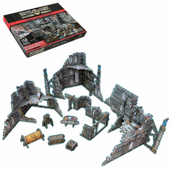 Battle Systems Sci-fi Terrain Gothic Ruins - 28-35mm RPG / Wargames / 40k Necromunda Card Scenery