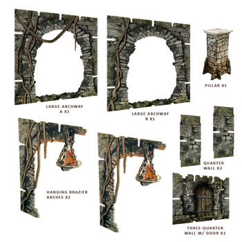 Fantasy Dungeon Terrain Archways - Battle Systems Immersive Scenery for D&D DND Maladum Pathfinder RPGs Full Color Heavy Duty Cardstock Printed Both Sides Fantasy Dungeon Terrain Archways - Battle Systems Immersive Scenery for D&D DND Maladum Pathfinder RPGs Full Color Heavy Duty Cardstock Printed Both Sides