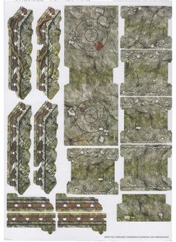 Fantasy Dungeon Terrain Great Hall Staircase - Battle Systems Immersive Scenery for D&D DND Maladum Pathfinder RPGs Full Color Heavy Duty Cardstock Printed Both Sides Fantasy Dungeon Terrain Great Hall Staircase - Battle Systems Immersive Scenery for D&D DND Maladum Pathfinder RPGs Full Color Heavy Duty Cardstock Printed Both Sides
