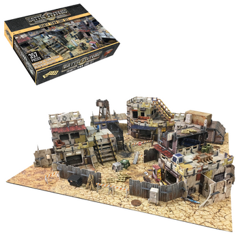 Battle Systems Urban Apocalypse Terrain Shanty Town Core Set - 28-35mm RPG / Wargames 40k Necromunda Fallout Zombies Card Scenery