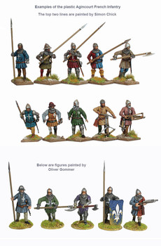 Agincourt Plastic French Infantry 1415-29 - Available to Order