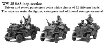 WWII British SAS Jeep Section - Available to Order