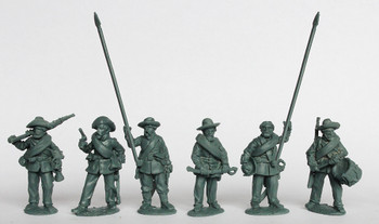War of the Triple Alliance (1864-70) Brazilian Infantry Command, Standing, Broad Brimmed Hats - Available to Order