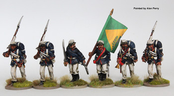 War of the Triple Alliance (1864-70) Brazilian Fusilier Command Advancing - Available to Order