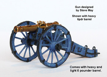 Napoleonic 1806 Prussian Army 6pdr Prussian Gun - Available to Order