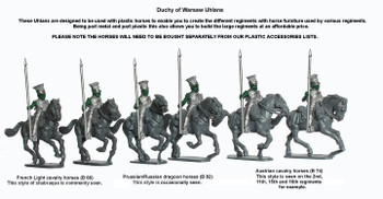 Napoleonic Duchy of Warsaw Uhlans, Covered Czapka, Lances Upright - Available to Order