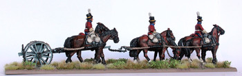 Napoleonic Danish-Norwegian Army 6 Horse Limber Team 1803-08 - Available to Order