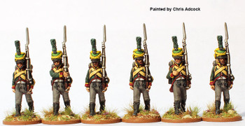 Napoleonic Nassau 2nd & 4th Battalion S V. Kruse & V. Holbach, Marching (Shako) 1806-07 - Available to Order