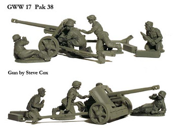WWII German Pak 38 & Crew - Available to Order