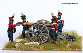 Napoleonic Danish-Norwegian Army Foot Artillery Loading 6pdr in Shakos 1808-14 - Available to Order