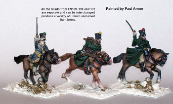 Napoleonic French Light Cavalry in Shakos & Russian Caps, Retreat from Moscow - Available to Order