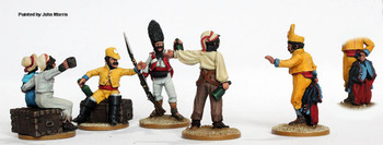 Napoleonic British Peninsular War Camp Scene 4 Carousing w/ the Spanish - Available to Order