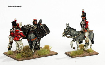 Napoleonic British Peninsular War Camp Scene 5 Loading up a Baggage Donkey - Available to Order