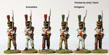 Napoleonic Confederation of the Rhine Wurzburg Flank Companies, Shakos, March Attack 1809-12 - Available to Order