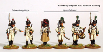 Napoleonic Confederation of the Rhine (5th Regt.) Lippe Fusilier Battalion Command Marching - Available to Order