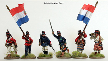 War of the Triple Alliance (1864-70) Paraguayan Command Advancing - Available to Order