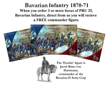 Franco-Prussian War Bavarian Infantry 1870-71 - Available to Order