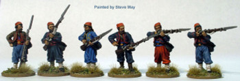 ACW Zouave Firing / Skirmish Line, Fezzes & Chasseur Trousers - Available to Order