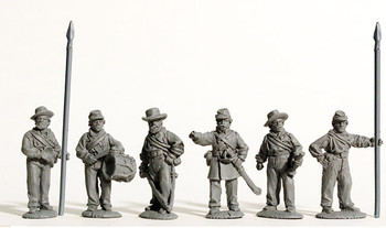 ACW Confederate Command Standing, Shirts - Available to Order